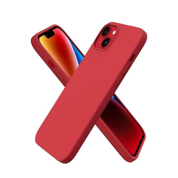 iphone 14 plus red silicone phone case - Picture 1 of 3